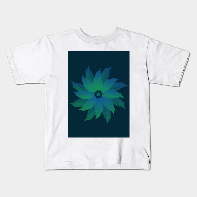 Flora Green Kids T-Shirt by Shop Ovov